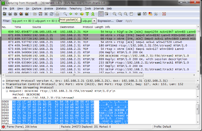 CS-WMV04N2 RTSP Packet Analysis